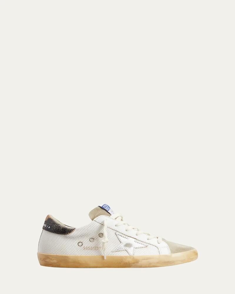 Golden Goose Superstar Net Leather Low-Top Sneakers Cover