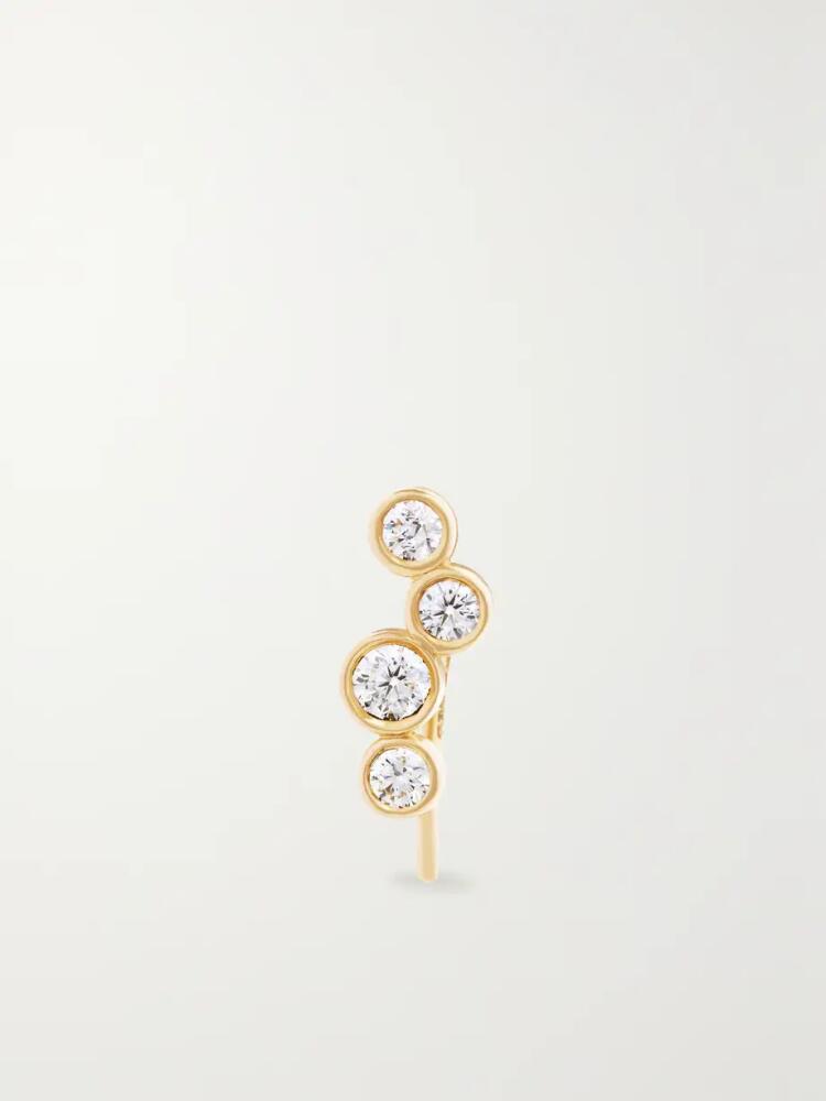 Kimaï - Evidence 18-karat Recycled Gold Laboratory-grown Diamond Single Earring - One size Cover