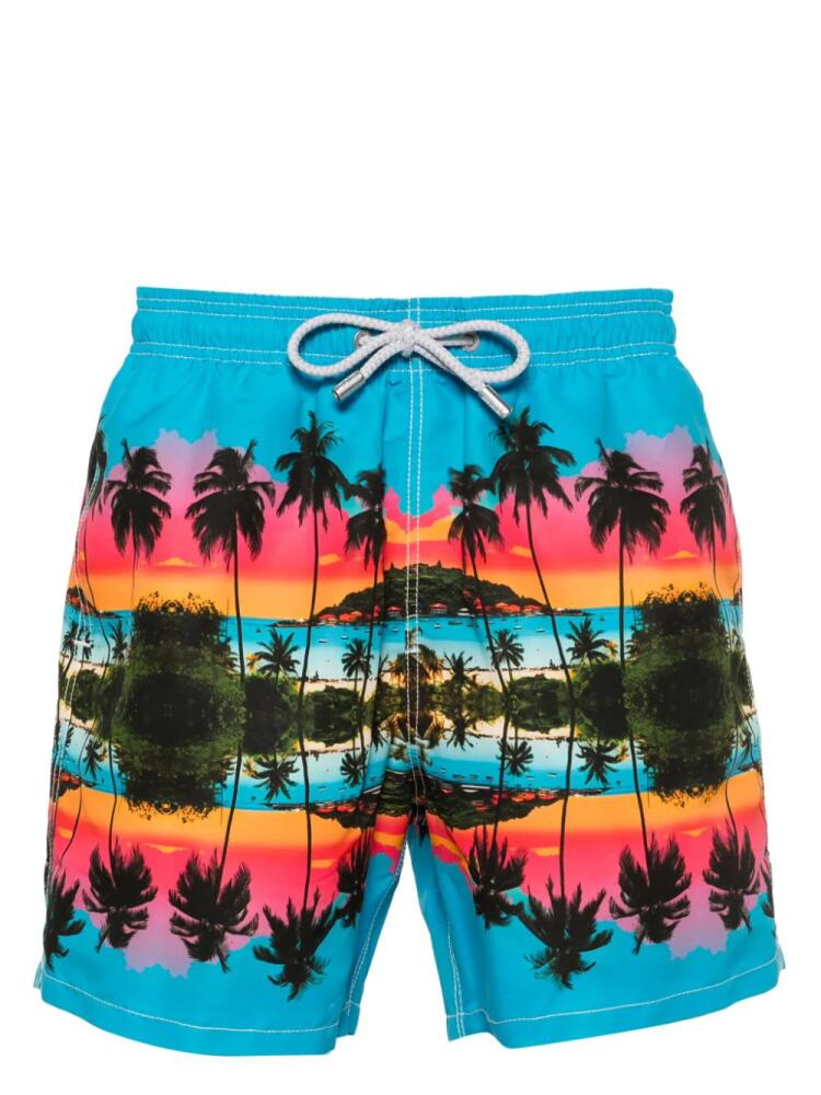 MC2 Saint Barth x ©BRITTO Gustavia swim shorts - Blue Cover