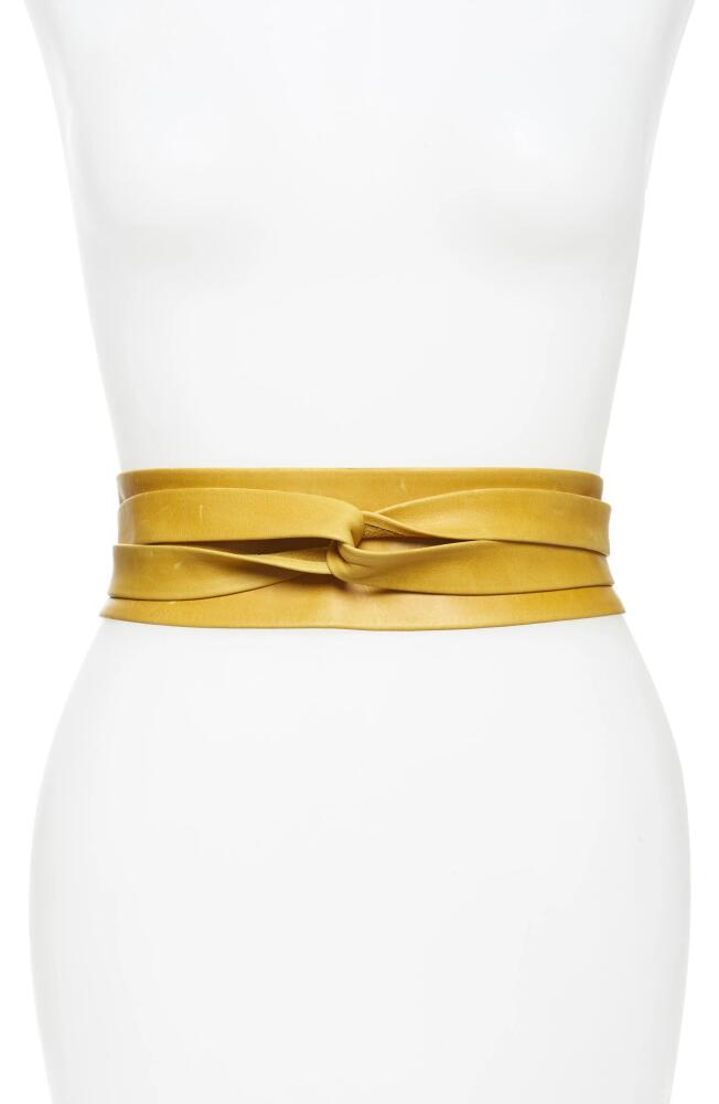 Ada Classic Wrap Belt in Mustard Cover