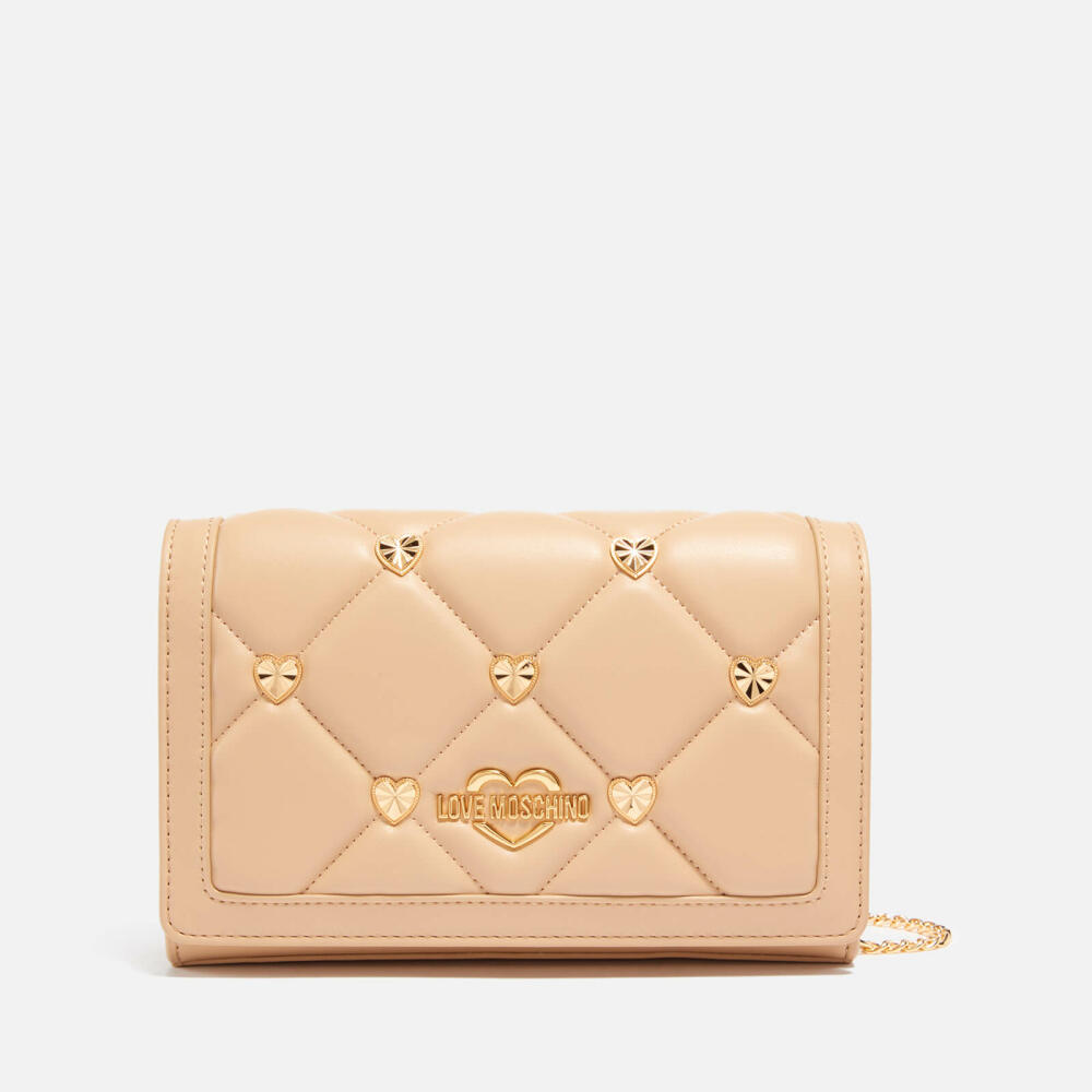 Love Moschino Heart Quilted Leather Crossbody Bag Cover