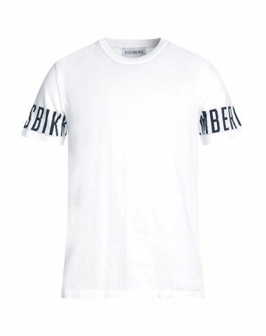 Bikkembergs Man Sweater White Cotton Cover