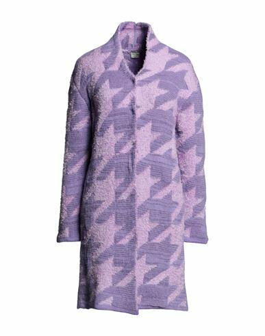 No-nà Woman Coat Light purple Viscose, Polyester, Polyamide Cover