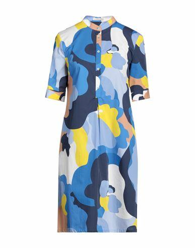 Camicettasnob Woman Midi dress Blue Cotton Cover