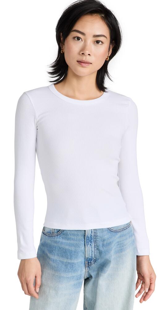 Leset Kelly Slim Fit Long Sleeve Top White Cover