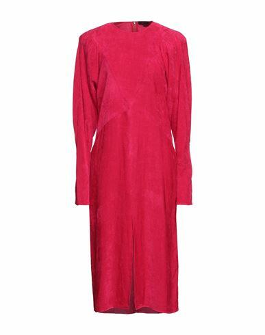 Isabel Marant Woman Midi dress Fuchsia Viscose, Linen Cover