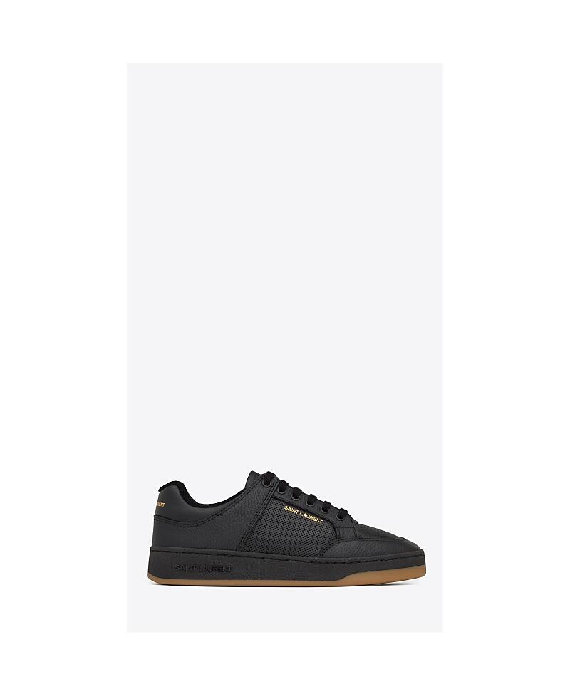 Saint Laurent Sl/61 Low-top Sneakers in Smooth and Grained Leather Cover