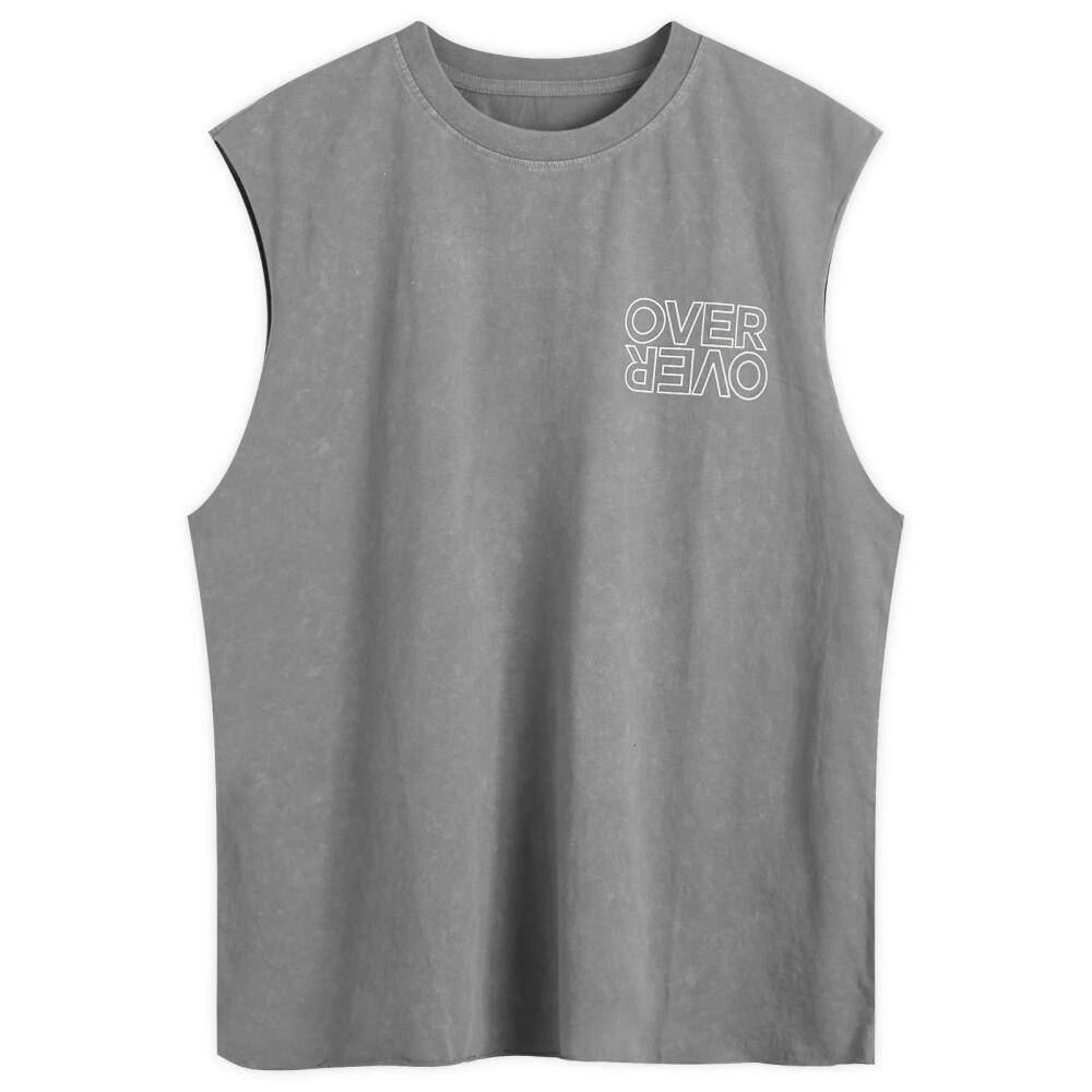 Over Over Men's Sexy Pace Easy Sleeveless T-Shirt in Grey Cover