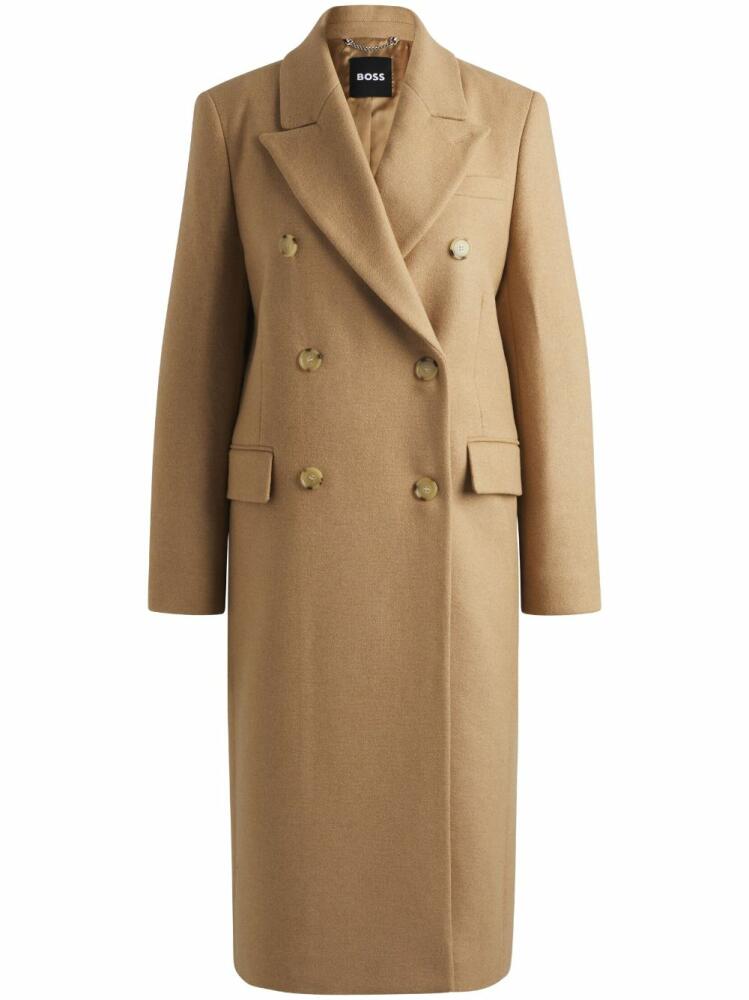 BOSS double-breasted coat - Brown Cover