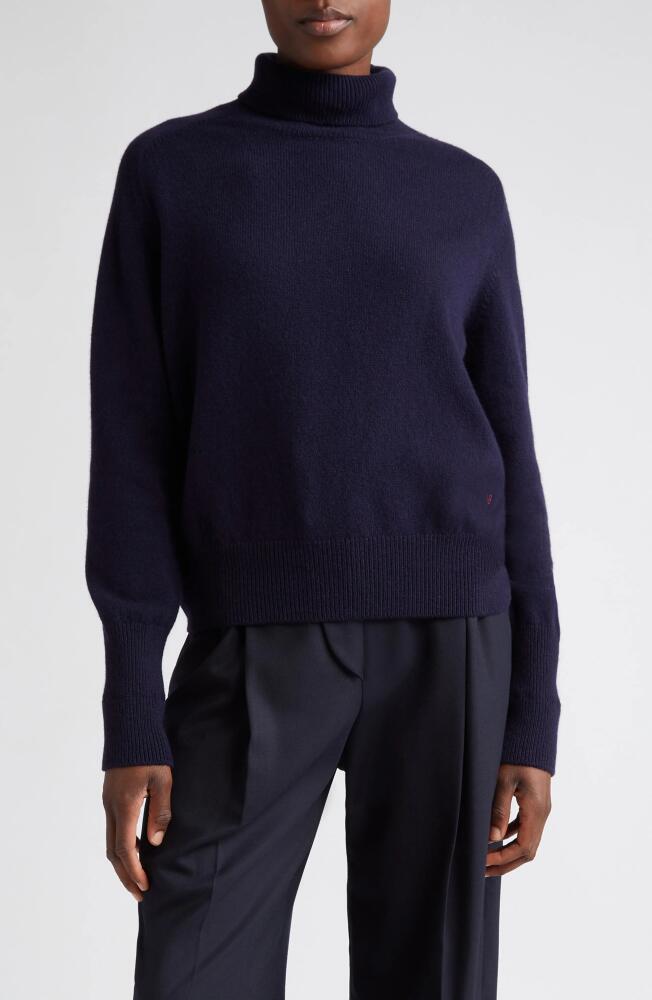 Victoria Beckham Lambswool Turtleneck Sweater in Navy Cover