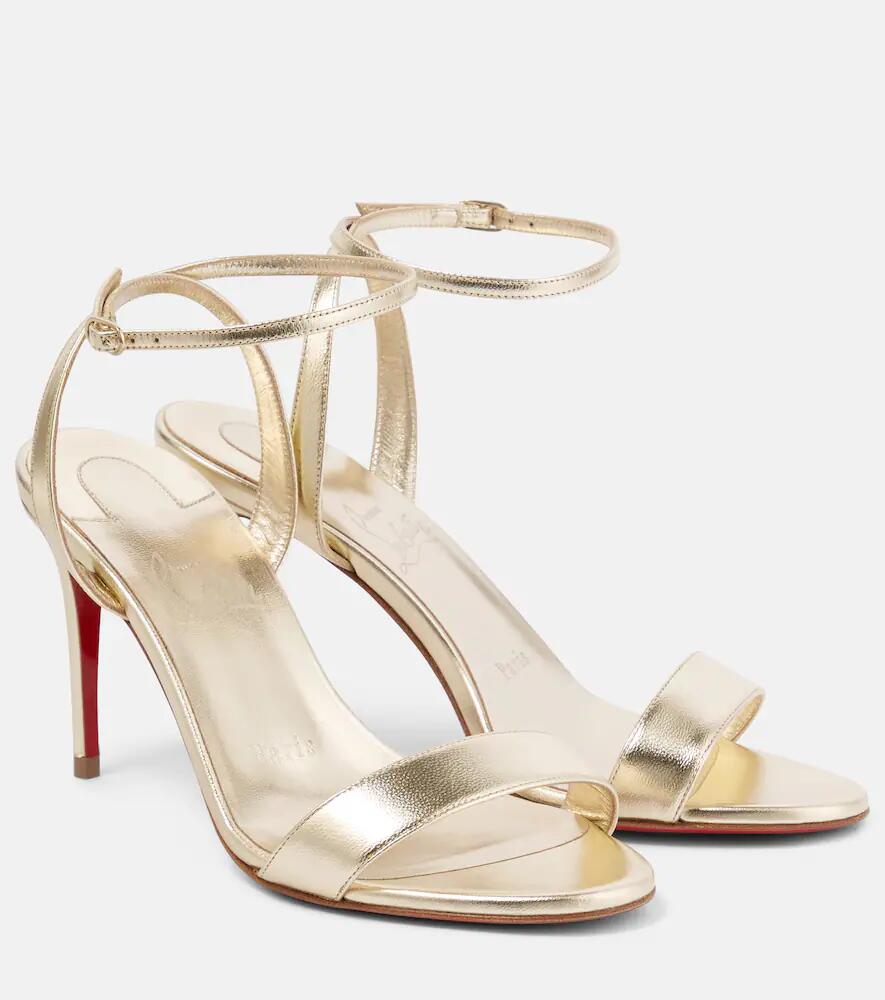 Christian Louboutin Loubigirl 85 metallic leather sandals Cover