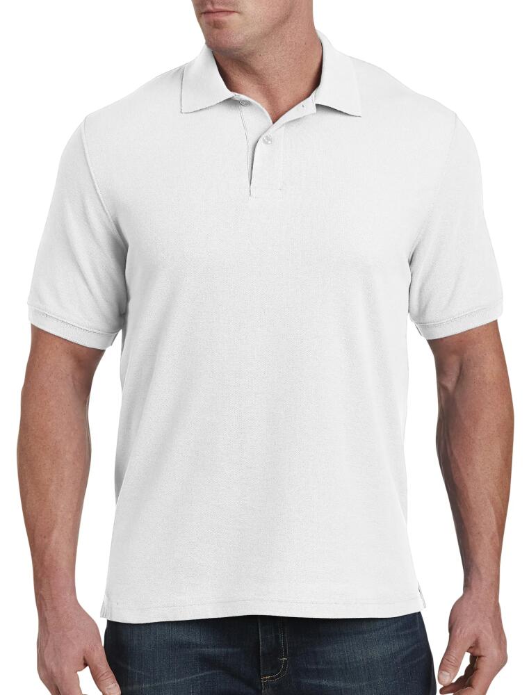 Harbor Bay by DXL Piqué Polo Shirt in White Cover