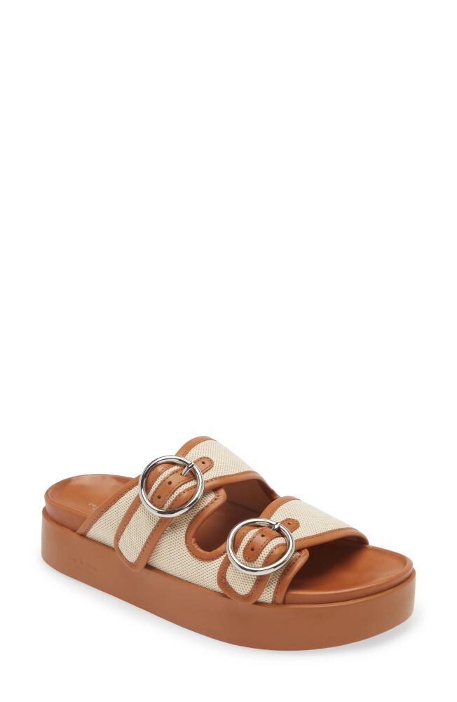 rag & bone Geo Buckle Platform Slide Sandal in Natural Cover