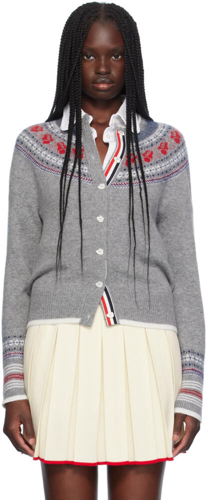 Thom Browne Gray Rose Cardigan Cover