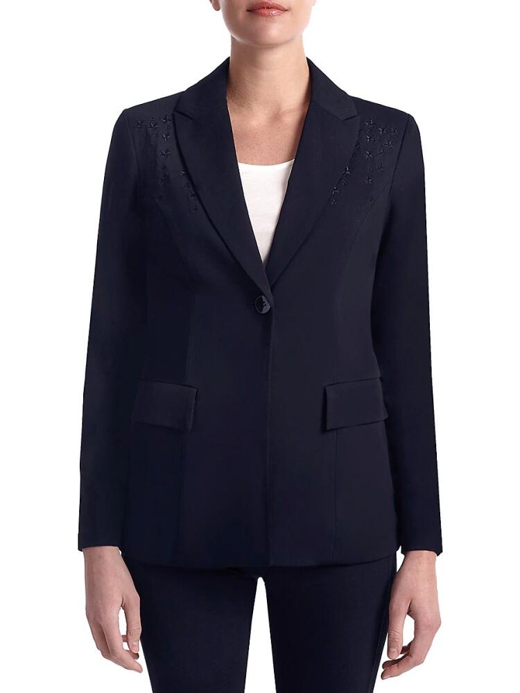 Capsule 121 Women's Embroidered Star Blazer - Navy Cover