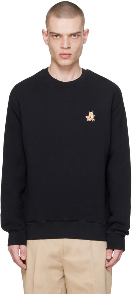 Maison Kitsuné Black Speedy Fox Sweatshirt Cover