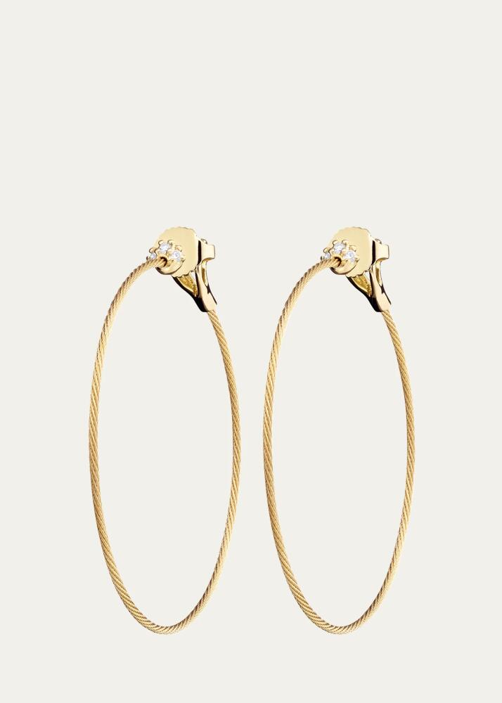 Paul Morelli 18k Medium Thin Hoop Earrings Cover