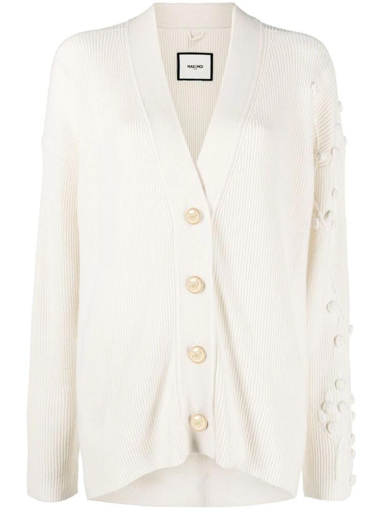 Max & Moi cashmere V-neck cardigan - Neutrals Cover