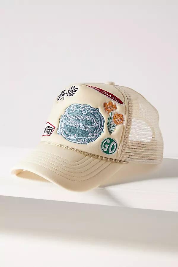 Coney Island Picnic Patchwork Trucker Hat Cover