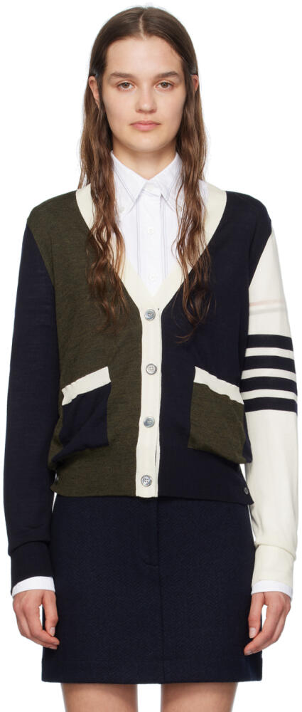 Thom Browne Multicolor Funmix 4-Bar Cardigan Cover