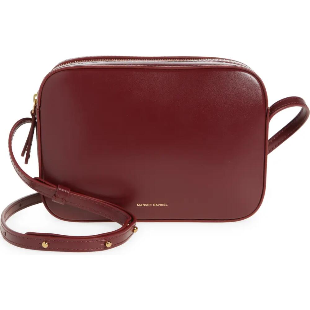 Mansur Gavriel Leather Camera Bag in Claret Cover