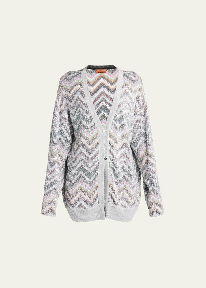 Missoni Zig-Zag Caperdoni Maxi Cardigan with Sequin Detail Cover