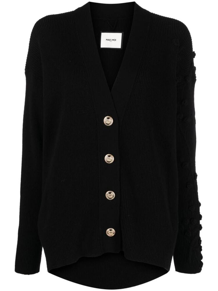 Max & Moi cashmere V-neck cardigan - Black Cover