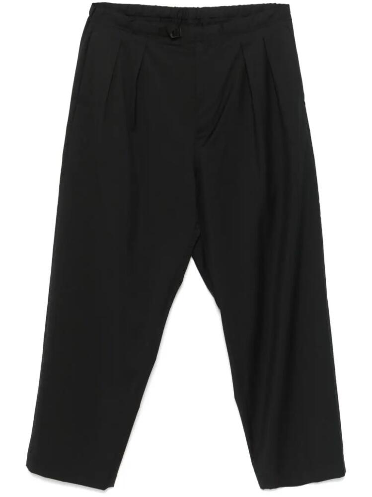 SEVEN GAUGE pleated trousers - Black Cover