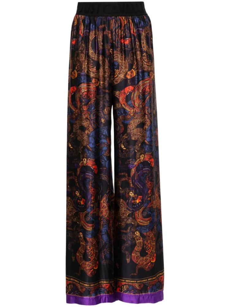 Just Cavalli graphic-print trousers - Black Cover