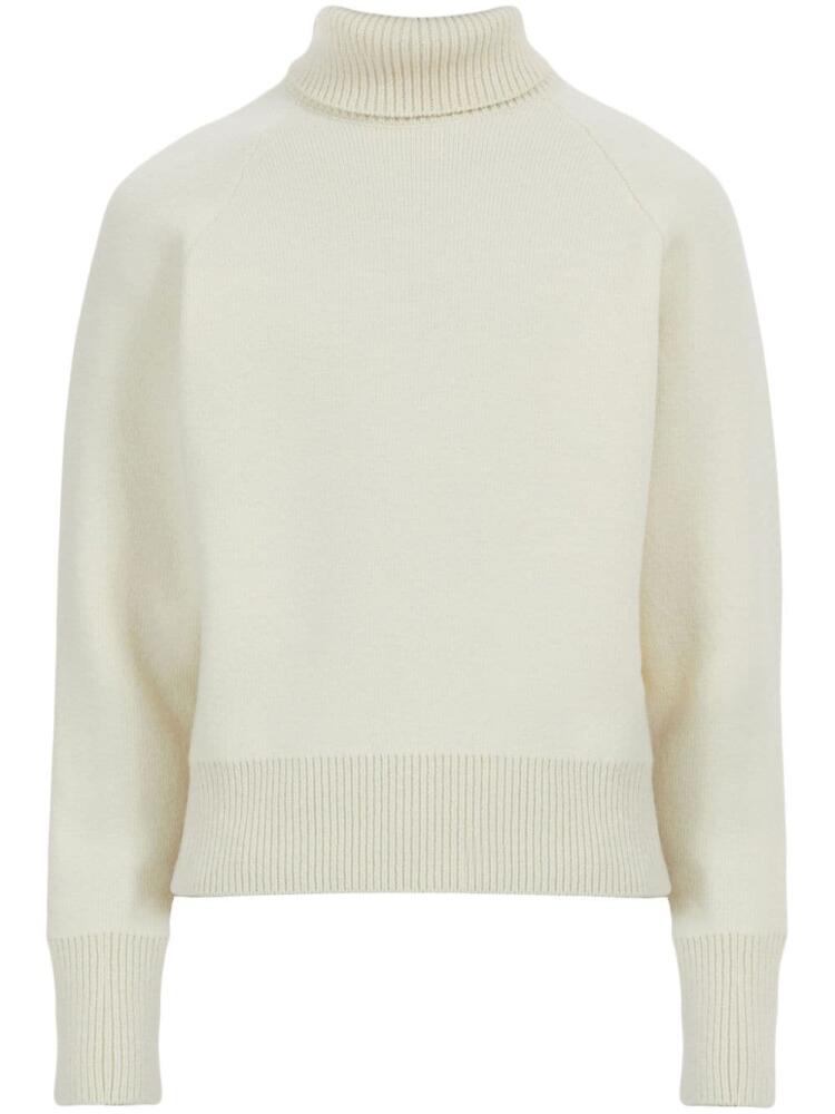 Ferragamo roll-neck virgin wool jumper - White Cover