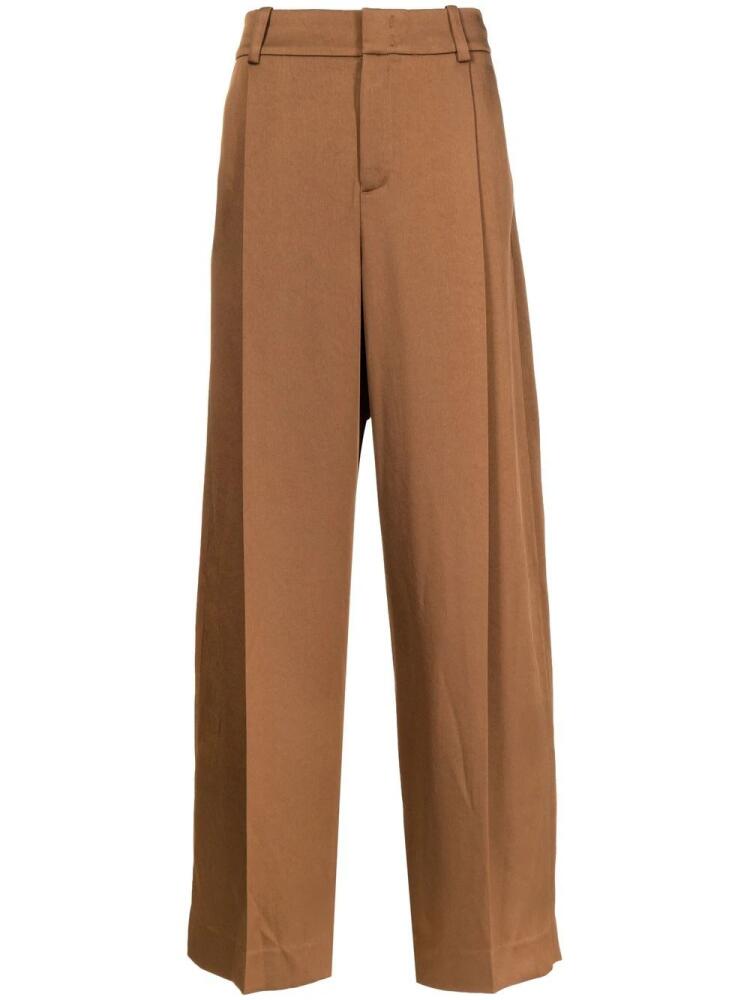 Vince tailored wide-leg trousers - Brown Cover