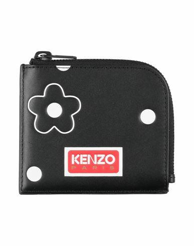 Kenzo Man Coin purse Black Cow leather Cover