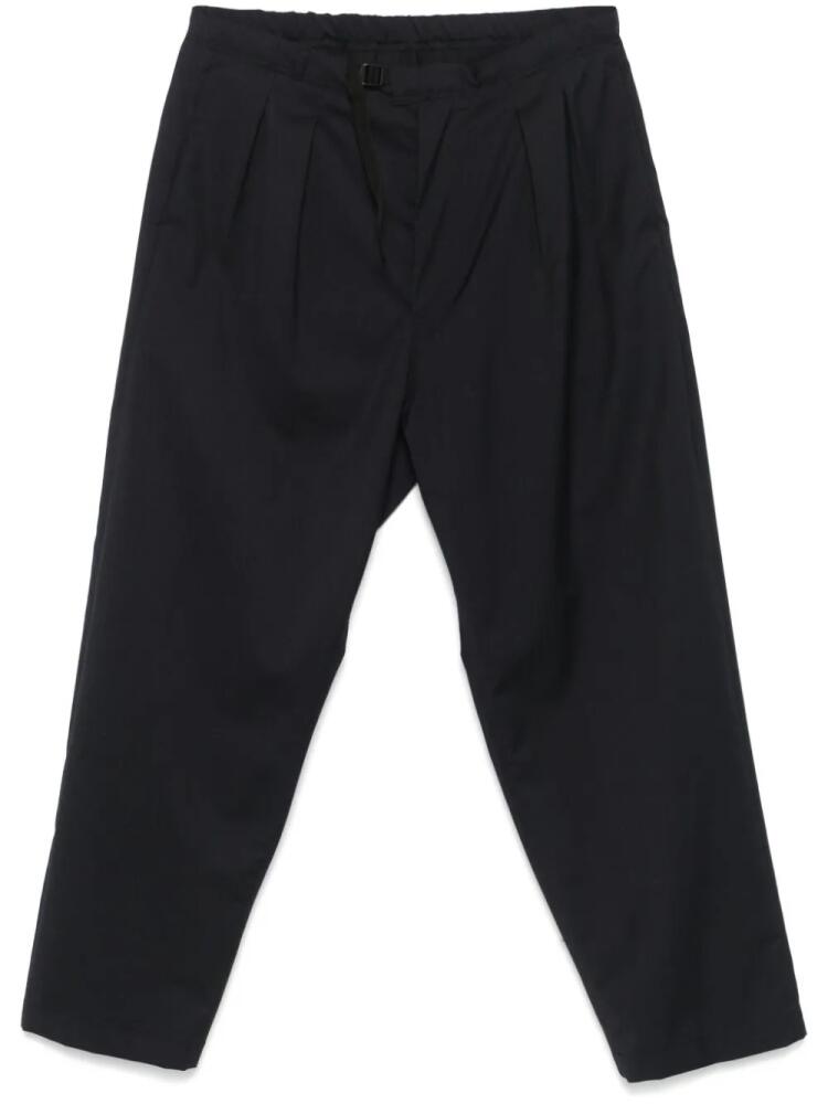 SEVEN GAUGE pleated trousers - Blue Cover