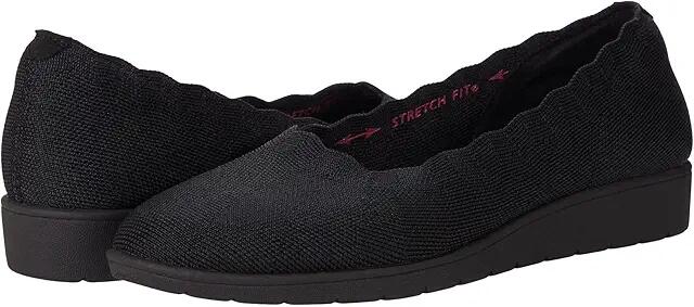 SKECHERS Cleo Flex Wedge - Spellbound (Black/Black) Women's Shoes Cover