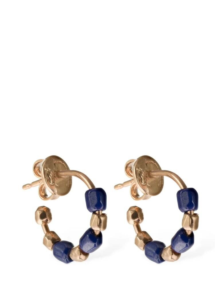 DODO Granelli 9kt & Blue Ceramic Earrings Cover