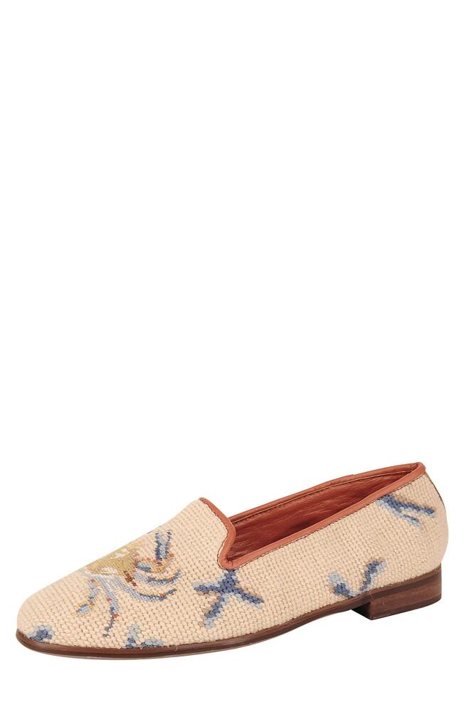 ByPaige BY PAIGE Needlepoint Crab Flat in Tan Cover