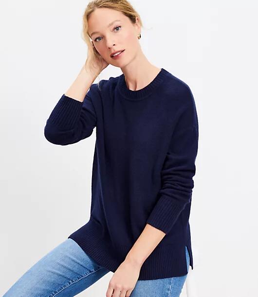 Loft Drop Shoulder Tunic Sweater Cover