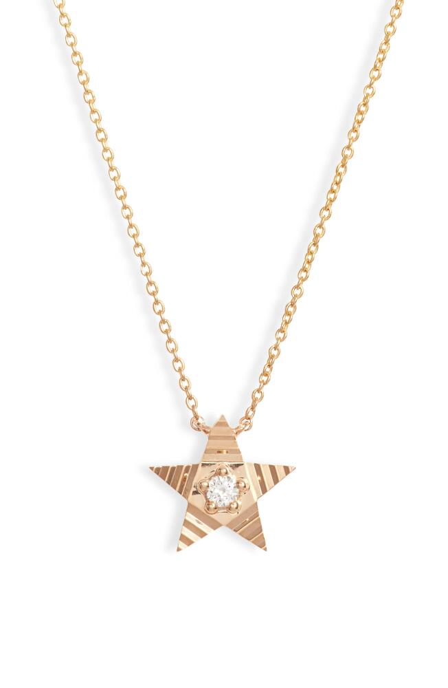 Dana Rebecca Designs Diamond Fluted Star Pendant Necklace in Yellow Gold Cover