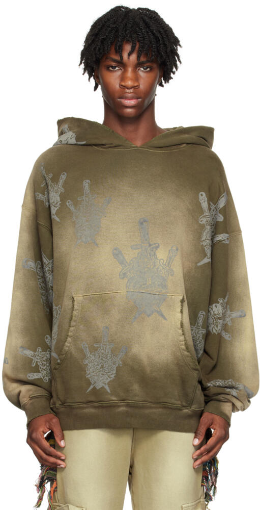 Alchemist Khaki Printed Hoodie Cover