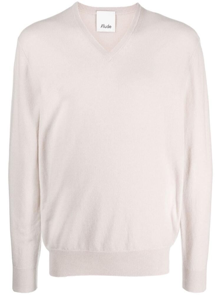 Allude V-neck cashmere jumper - Grey Cover