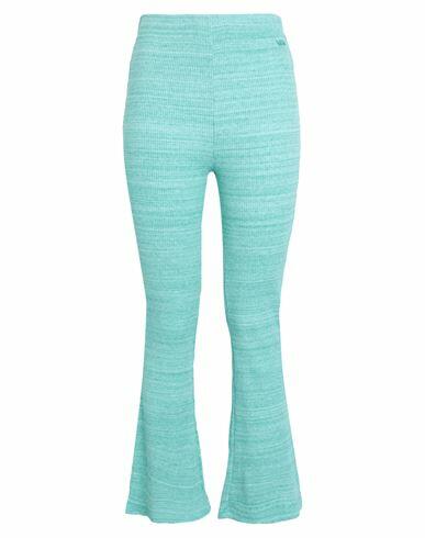 Vans Cosmos Flare Pant Woman Pants Turquoise Cotton, Polyester, Elastane Cover