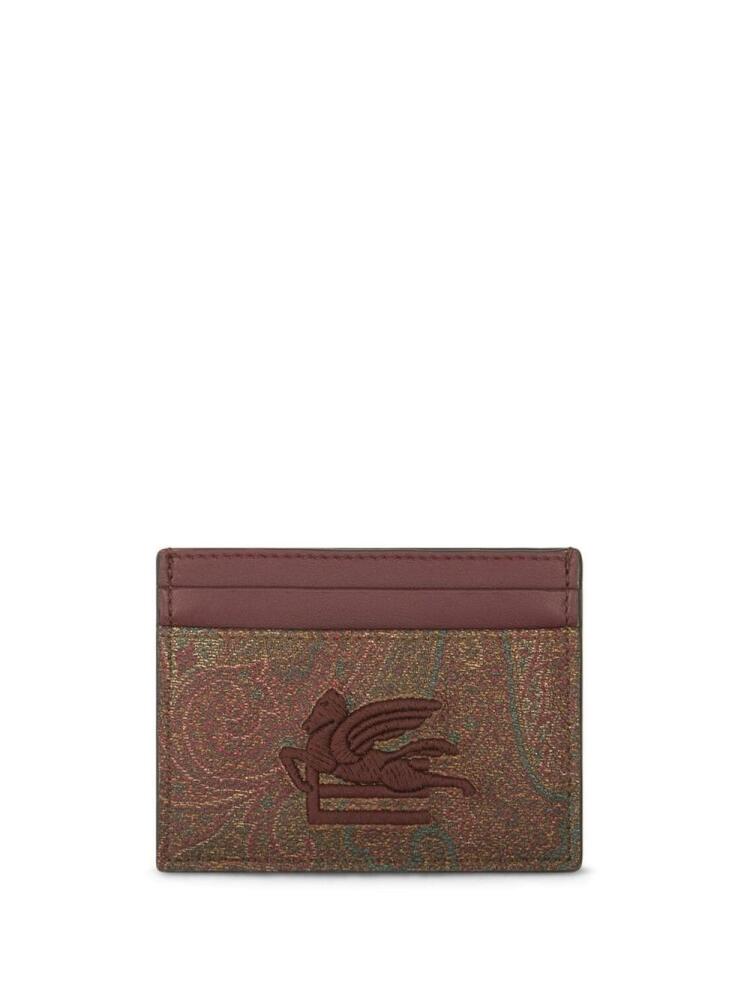 ETRO paisley-print embroidered cardholder Cover