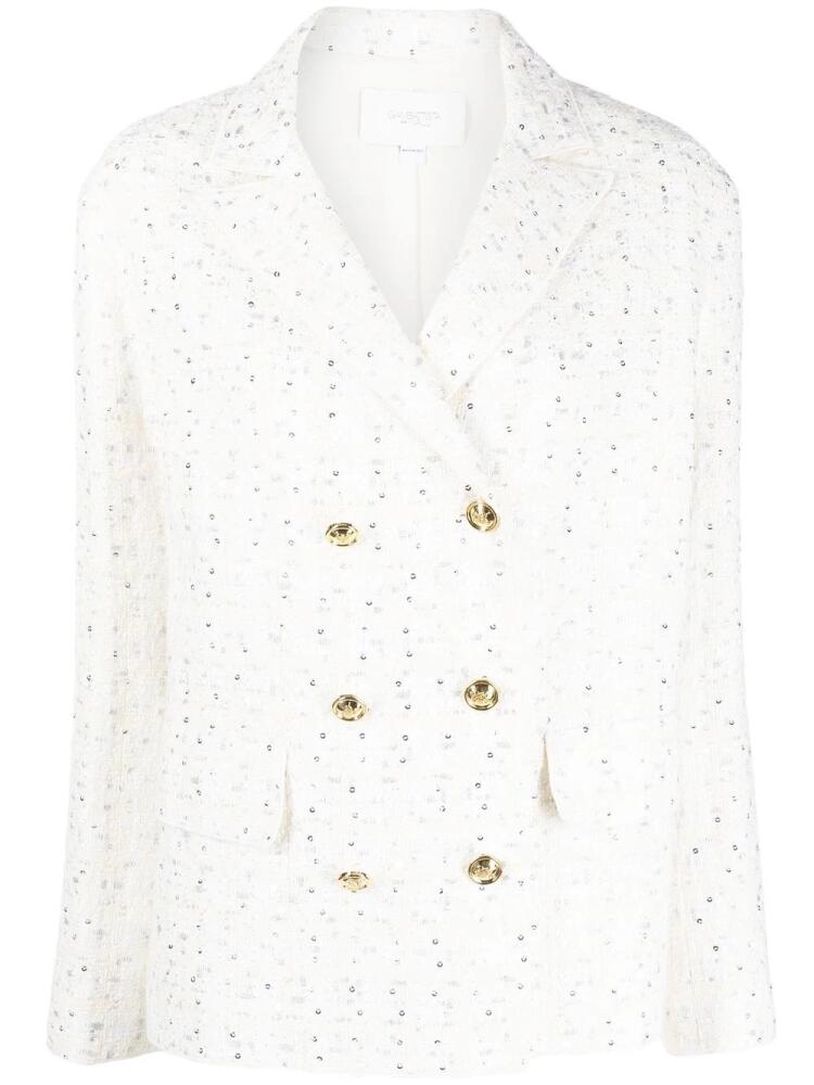 Giambattista Valli sequin double-breasted blazer - Neutrals Cover