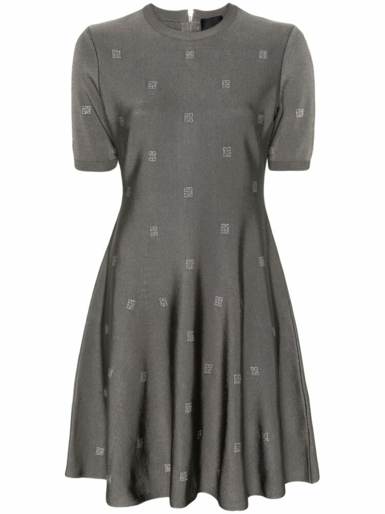 Givenchy 4G-motif flared minidress - Grey Cover