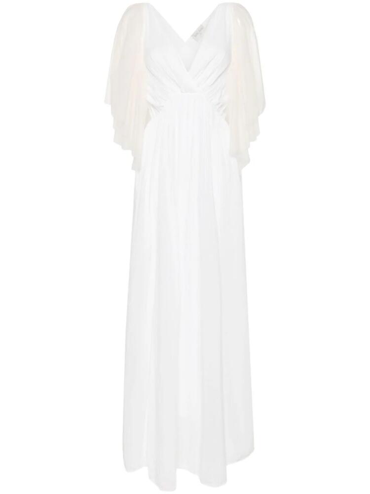 Forte Forte tulle-panelled cotton-silk dress - White Cover