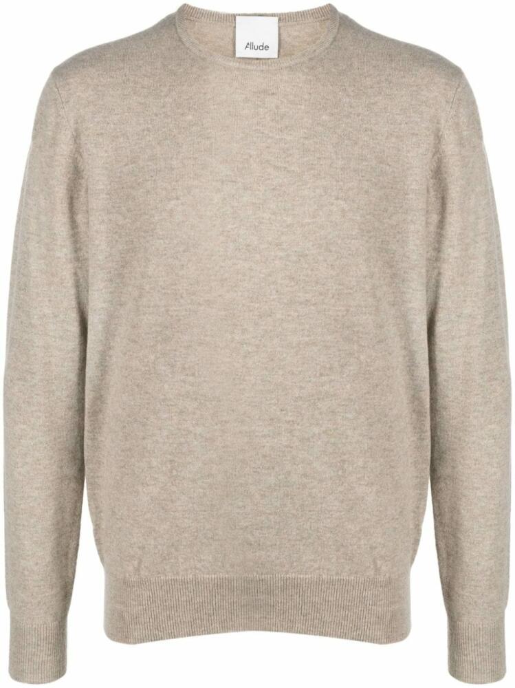 Allude crew-neck cashmere jumper - Neutrals Cover