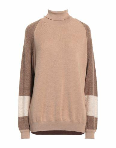 Gran Sasso Woman Turtleneck Camel Virgin Wool, Alpaca wool, Polyamide Cover