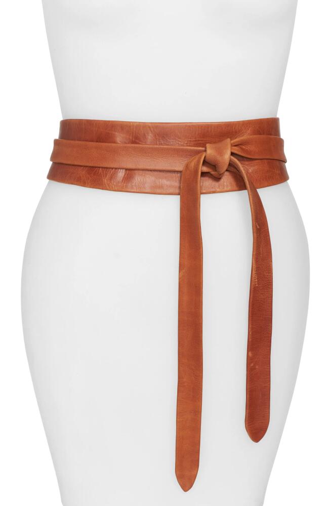 Ada Classic Wrap Belt in Cognac Cover