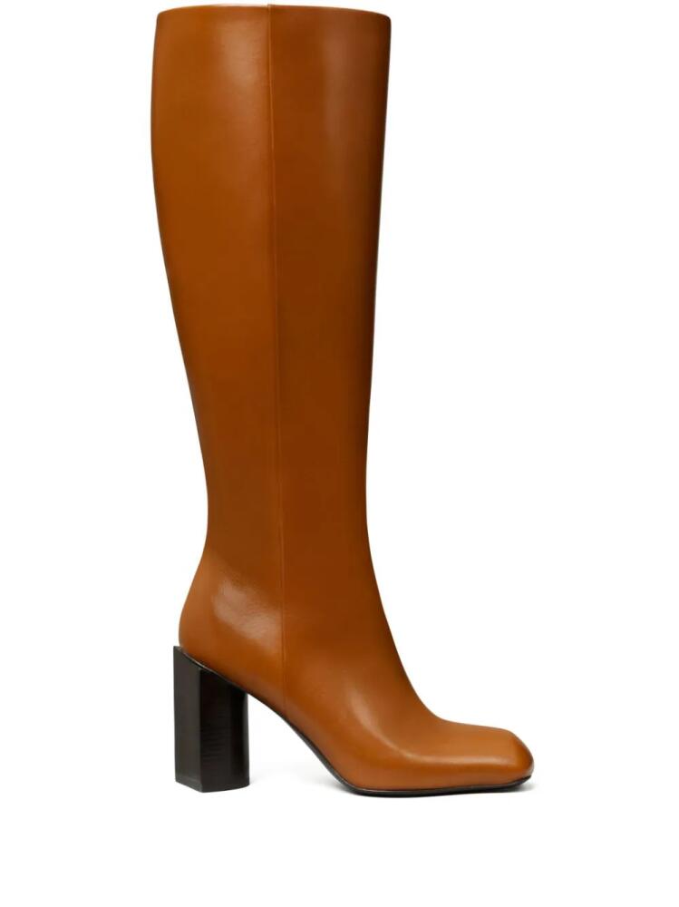 Tory Burch 90mm leather boots - Brown Cover