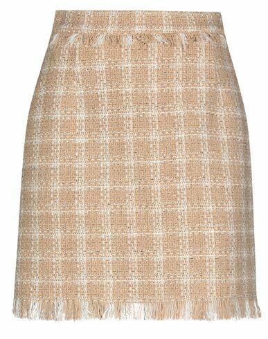 Msgm Woman Midi skirt Beige Cotton, Acrylic, Polyester, Polyamide Cover